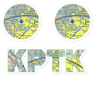 Oakland County International Airport (PTK) VFR Sectional Sticker Pack