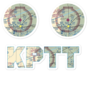 Pratt Regional Airport (PTT) VFR Sectional Sticker Pack