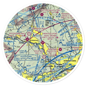 Heritage Field (PTW) VFR Sectional Sticker (30 mile)