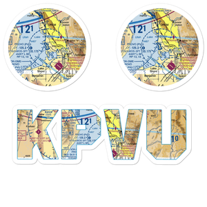 Provo Municipal Airport (PVU) VFR Sectional Sticker Pack