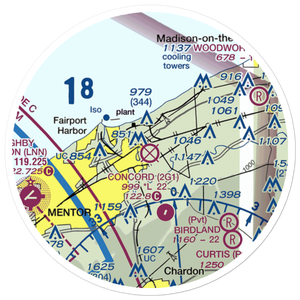 Casement Airport (PVZ) VFR Sectional Sticker (20 mile)