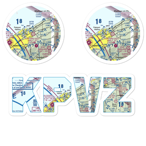 Casement Airport (PVZ) VFR Sectional Sticker Pack