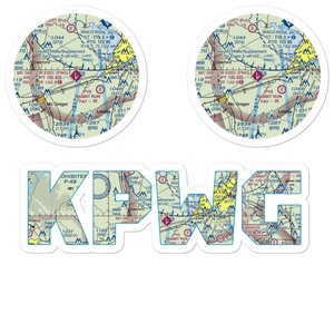 McGregor Executive Airport (PWG) VFR Sectional Sticker Pack