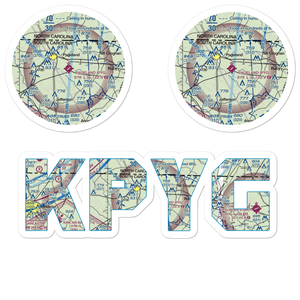 Pageland Airport (PYG) VFR Sectional Sticker Pack