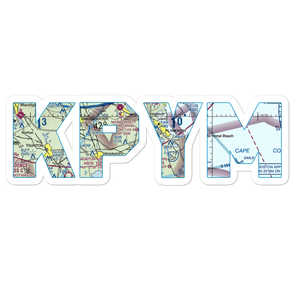 Plymouth Municipal Airport (PYM) VFR Sectional Sticker