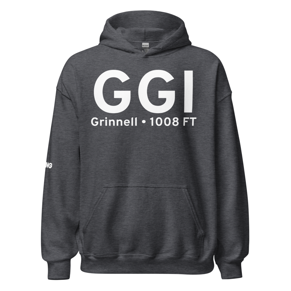Grinnell (KGGI) Airport Hoodie Sweatshirt 