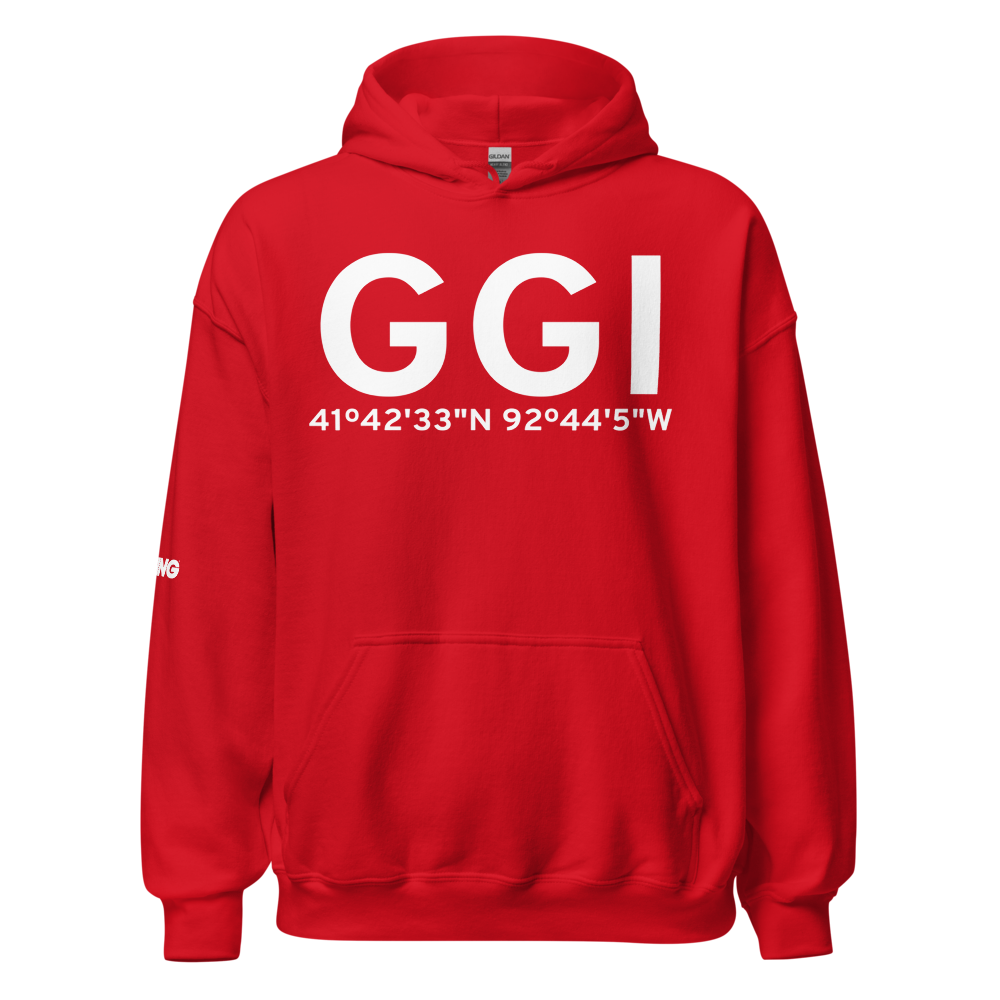 Grinnell (KGGI) Airport Hoodie Sweatshirt 