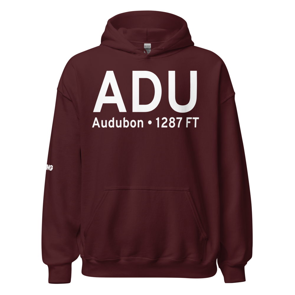 Audubon (KADU) Airport Hoodie Sweatshirt 