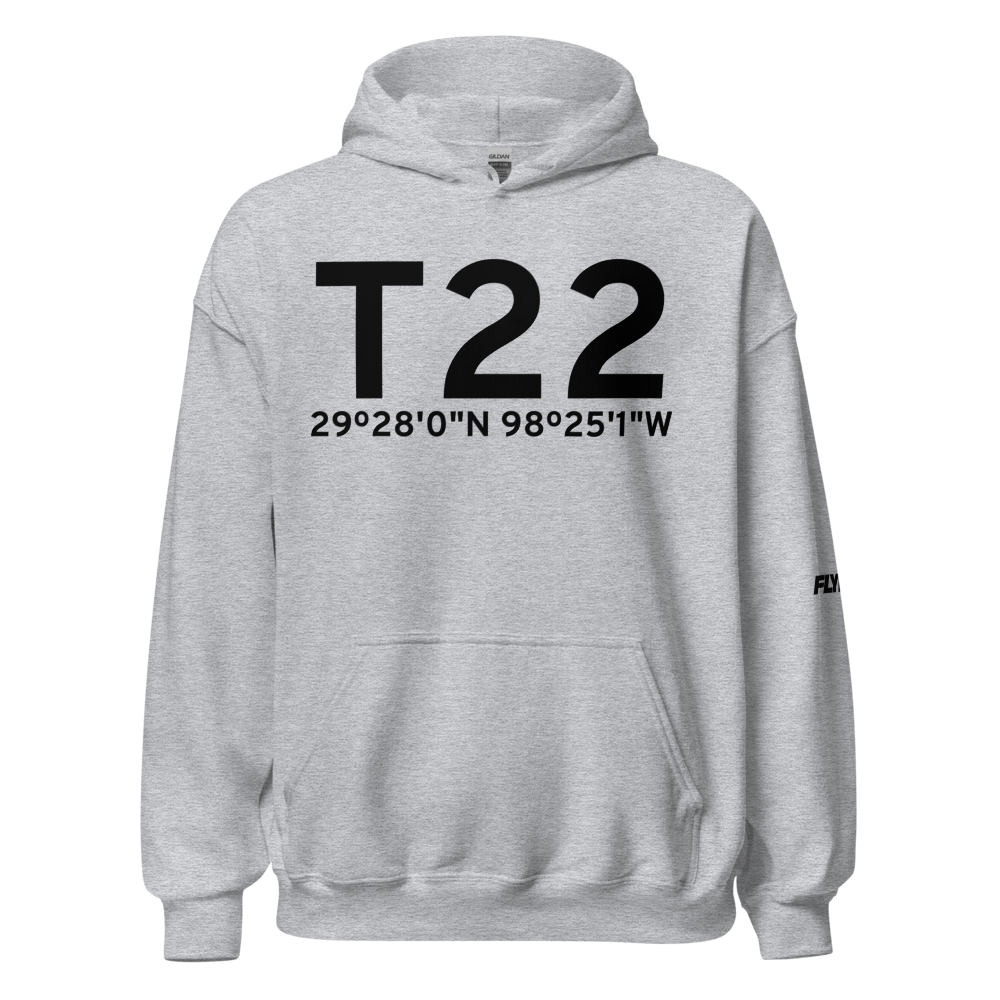 Fort Sam Houston (T22) Airport Hoodie Sweatshirt 