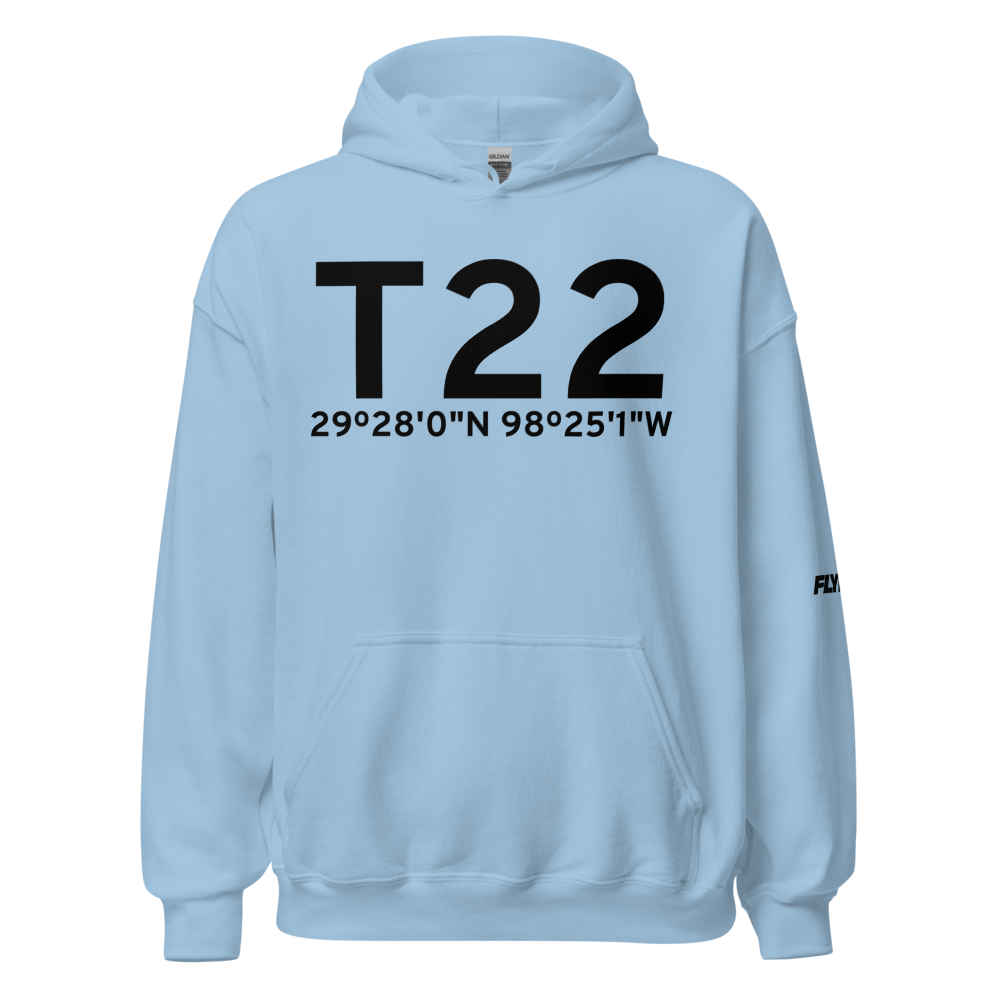 Fort Sam Houston (T22) Airport Hoodie Sweatshirt 
