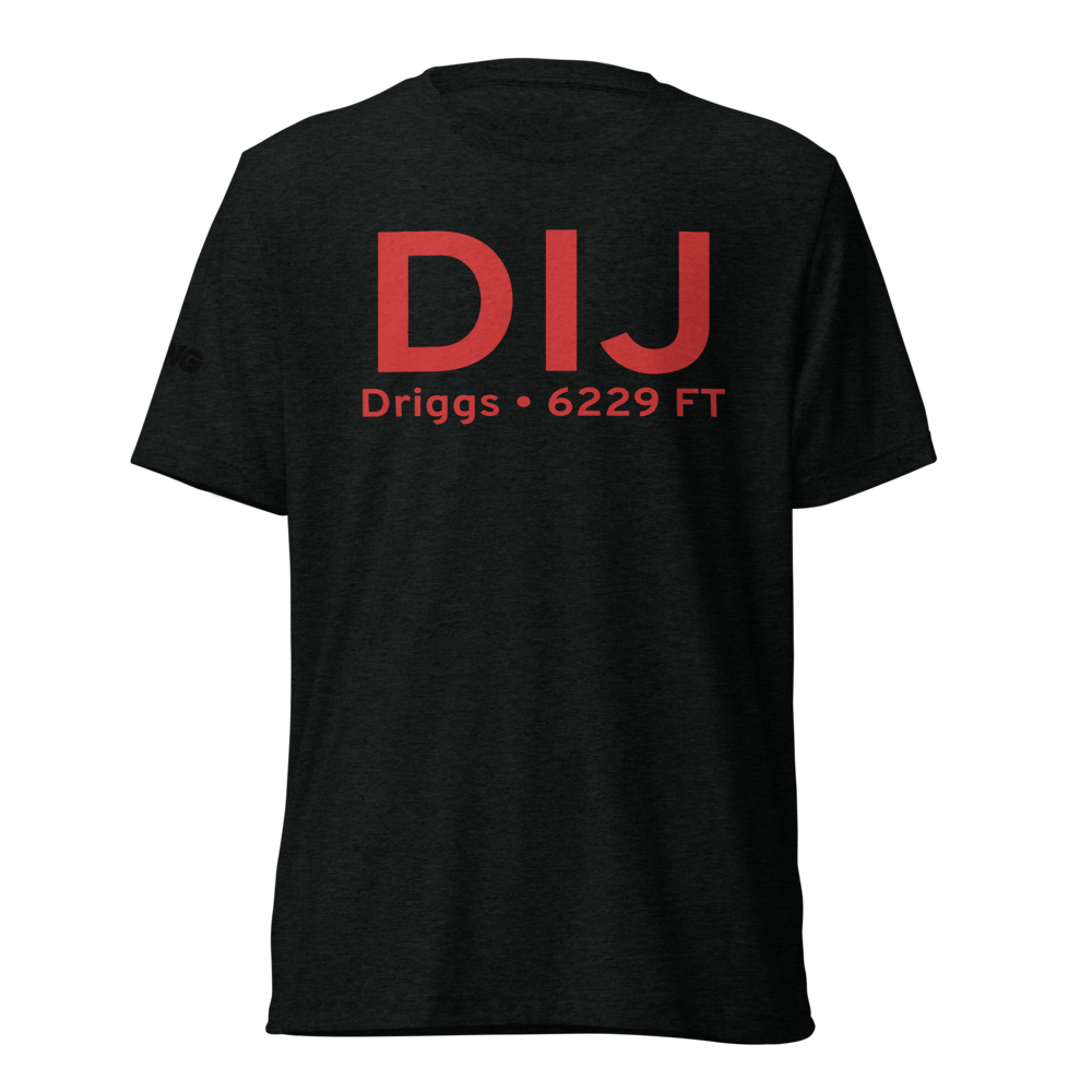 Driggs (KDIJ) Airport Tri-blend T-Shirt 