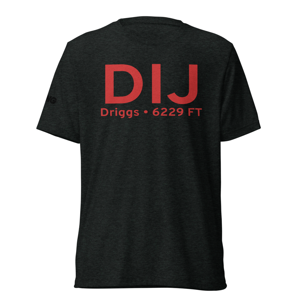 Driggs (KDIJ) Airport Tri-blend T-Shirt 