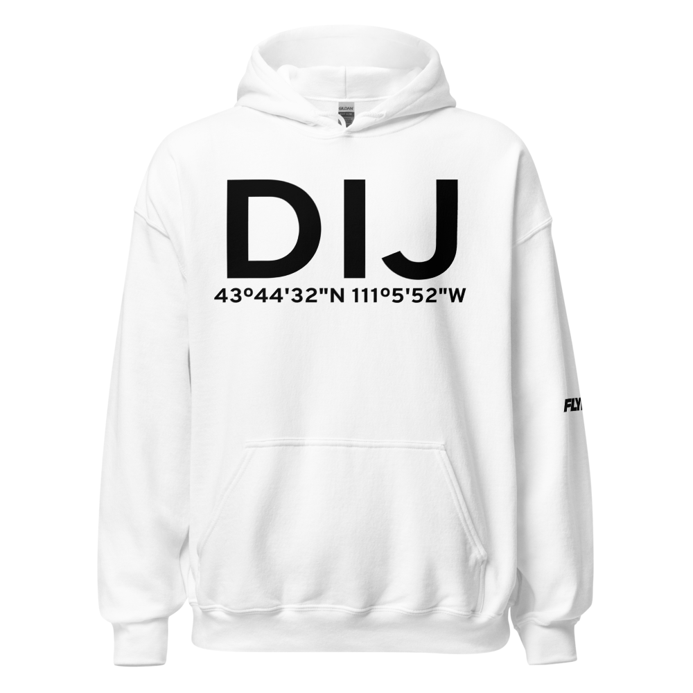 Driggs (KDIJ) Airport Hoodie Sweatshirt 