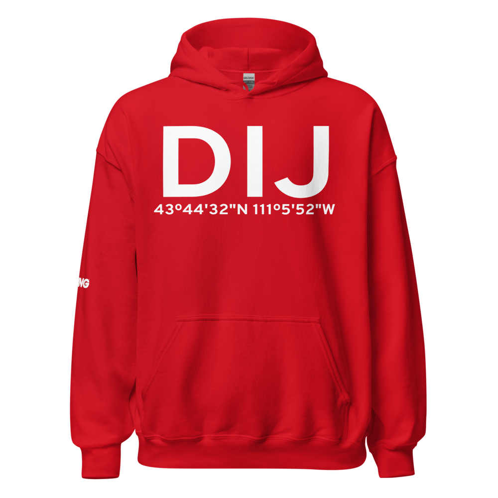 Driggs (KDIJ) Airport Hoodie Sweatshirt 
