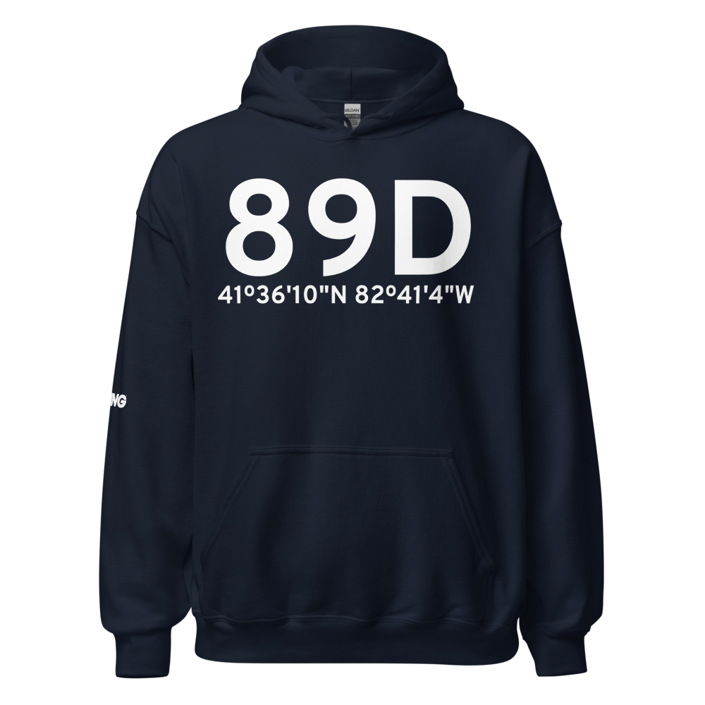 Kelleys Island (89D) Airport Hoodie Sweatshirt 