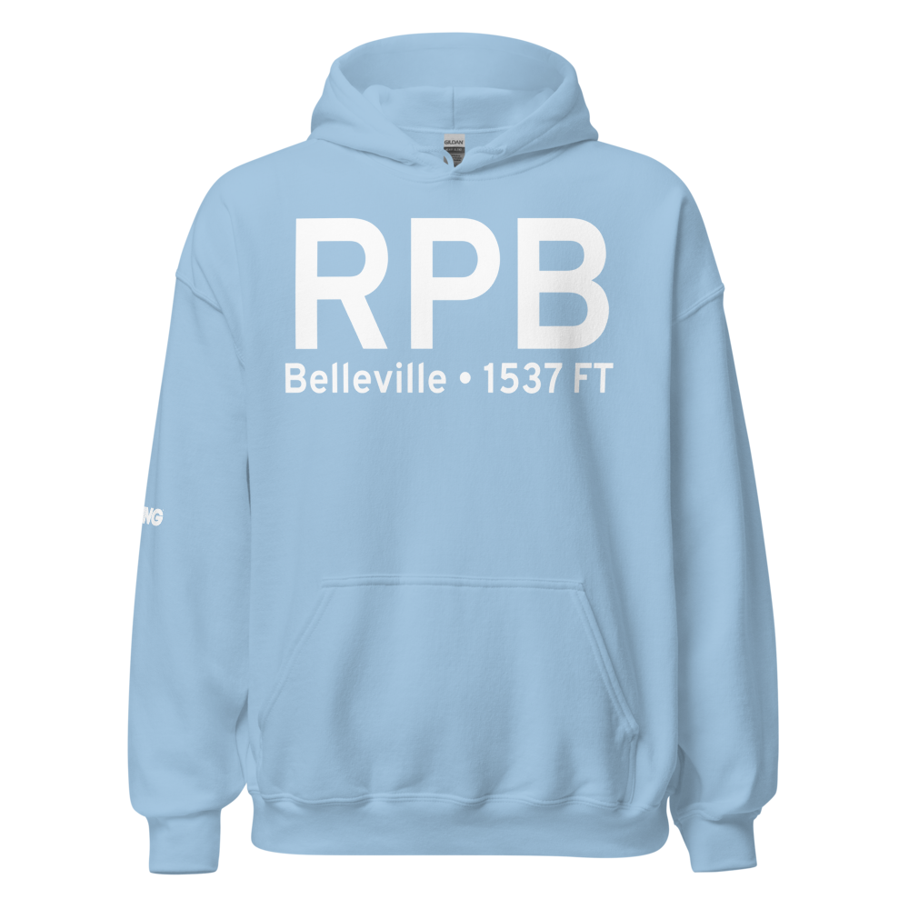 Belleville (KRPB) Airport Hoodie Sweatshirt 