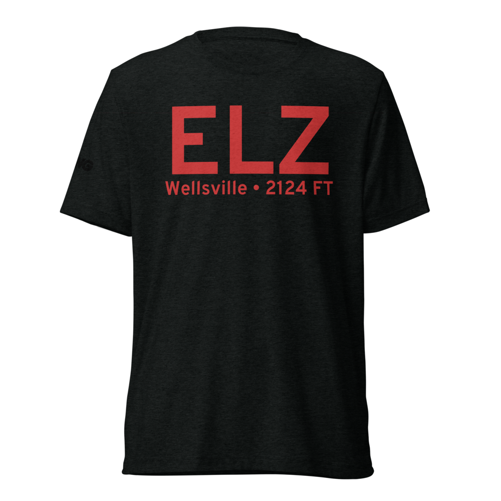 Wellsville (KELZ) Airport Tri-blend T-Shirt 