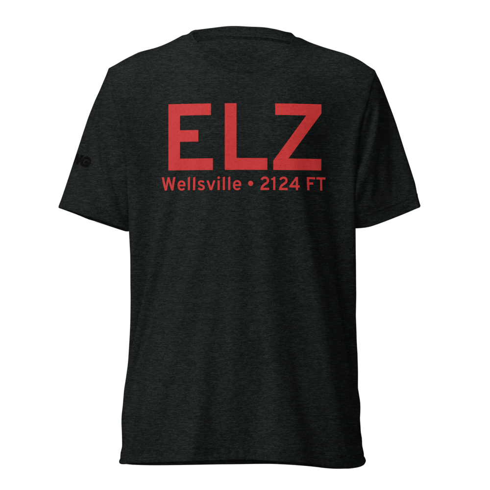 Wellsville (KELZ) Airport Tri-blend T-Shirt 