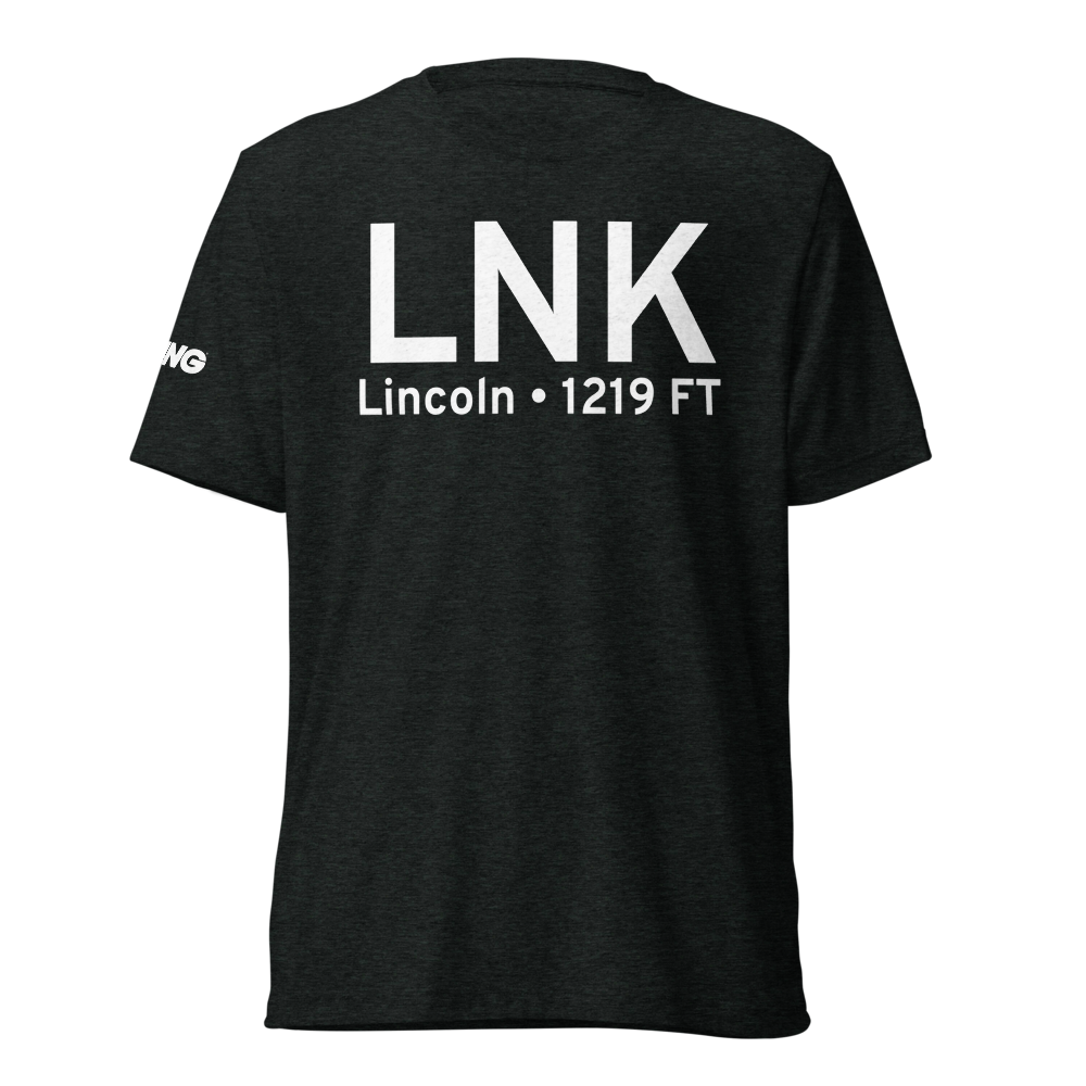 Lincoln (KLNK) Airport Tri-blend T-Shirt 
