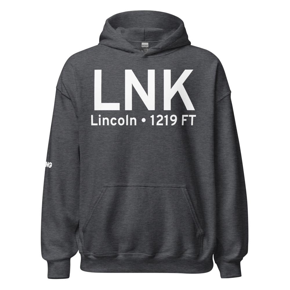 Lincoln (KLNK) Airport Hoodie Sweatshirt 