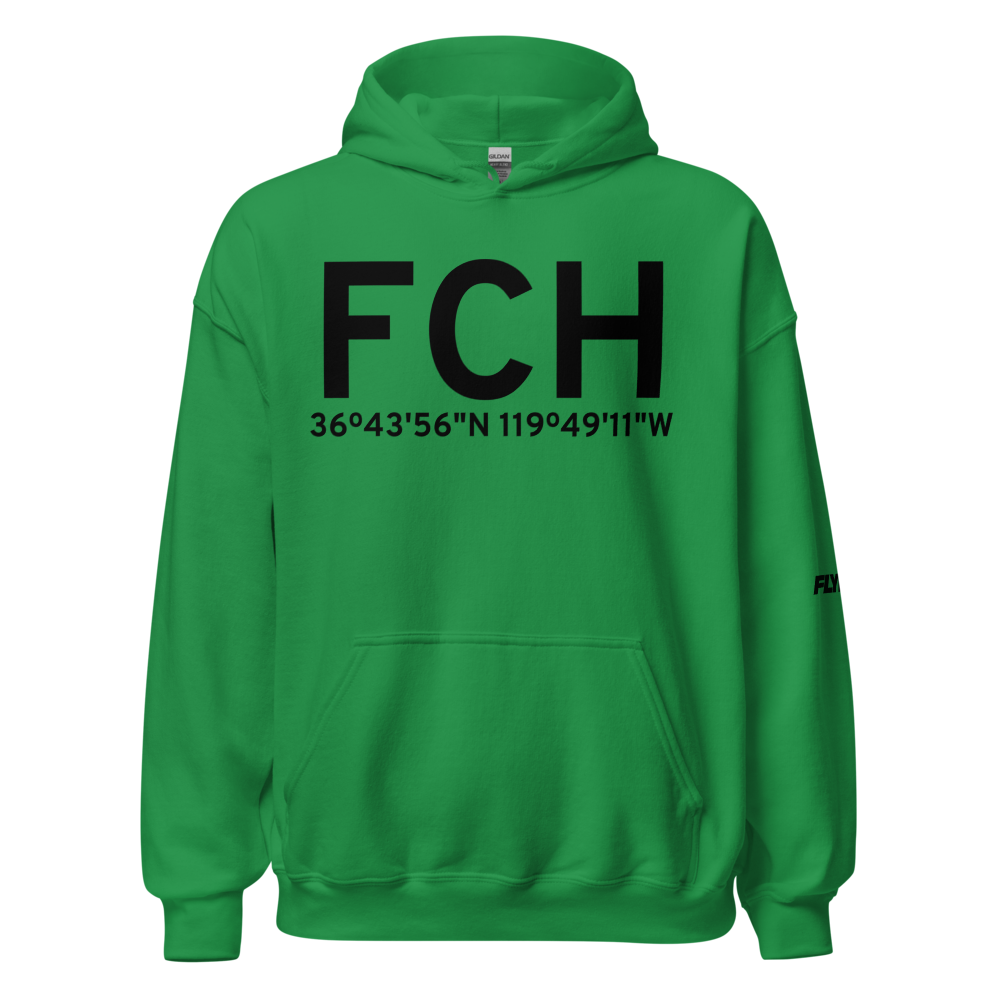 Fresno (KFCH) Airport Hoodie Sweatshirt 