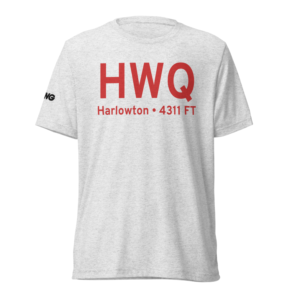 Harlowton (KHWQ) Airport Tri-blend T-Shirt 