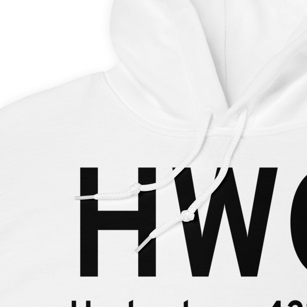 Harlowton (KHWQ) Airport Hoodie Sweatshirt 