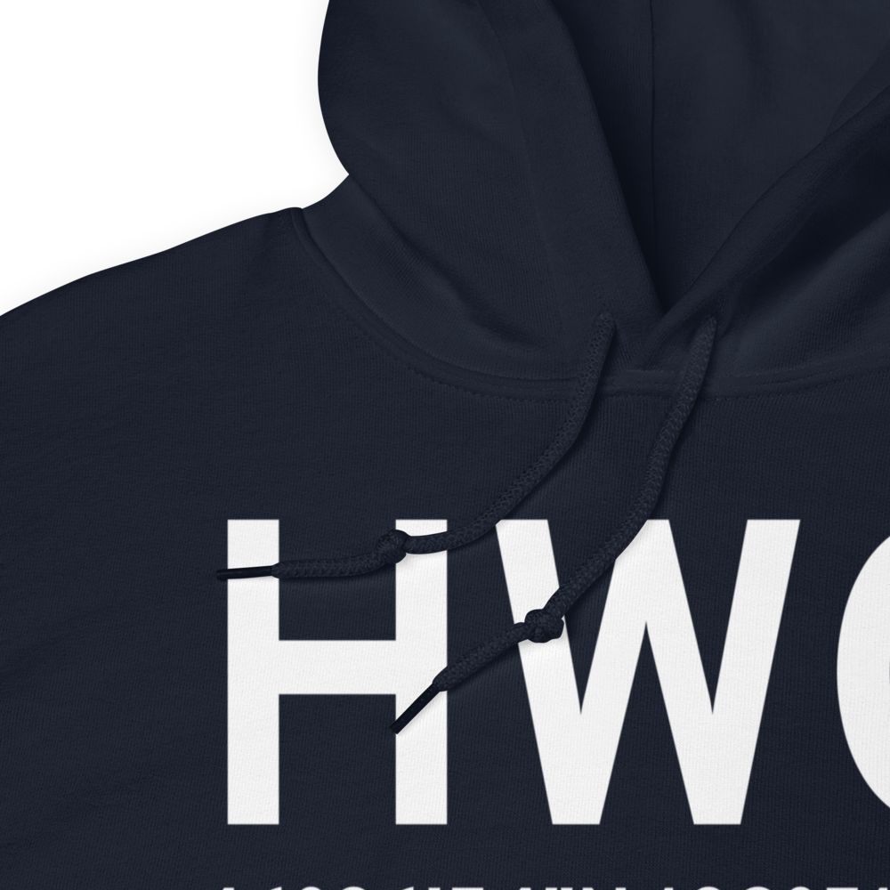 Harlowton (KHWQ) Airport Hoodie Sweatshirt 