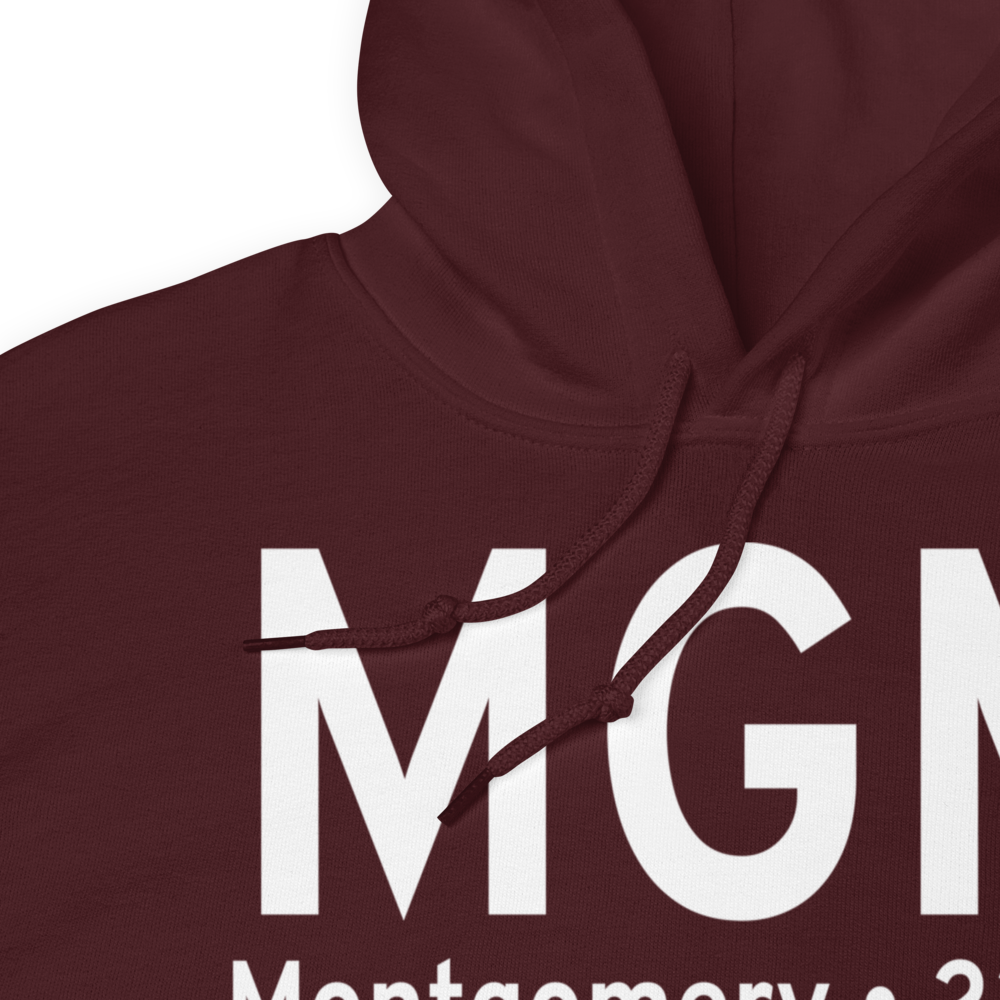 Montgomery (KMGM) Airport Hoodie Sweatshirt 