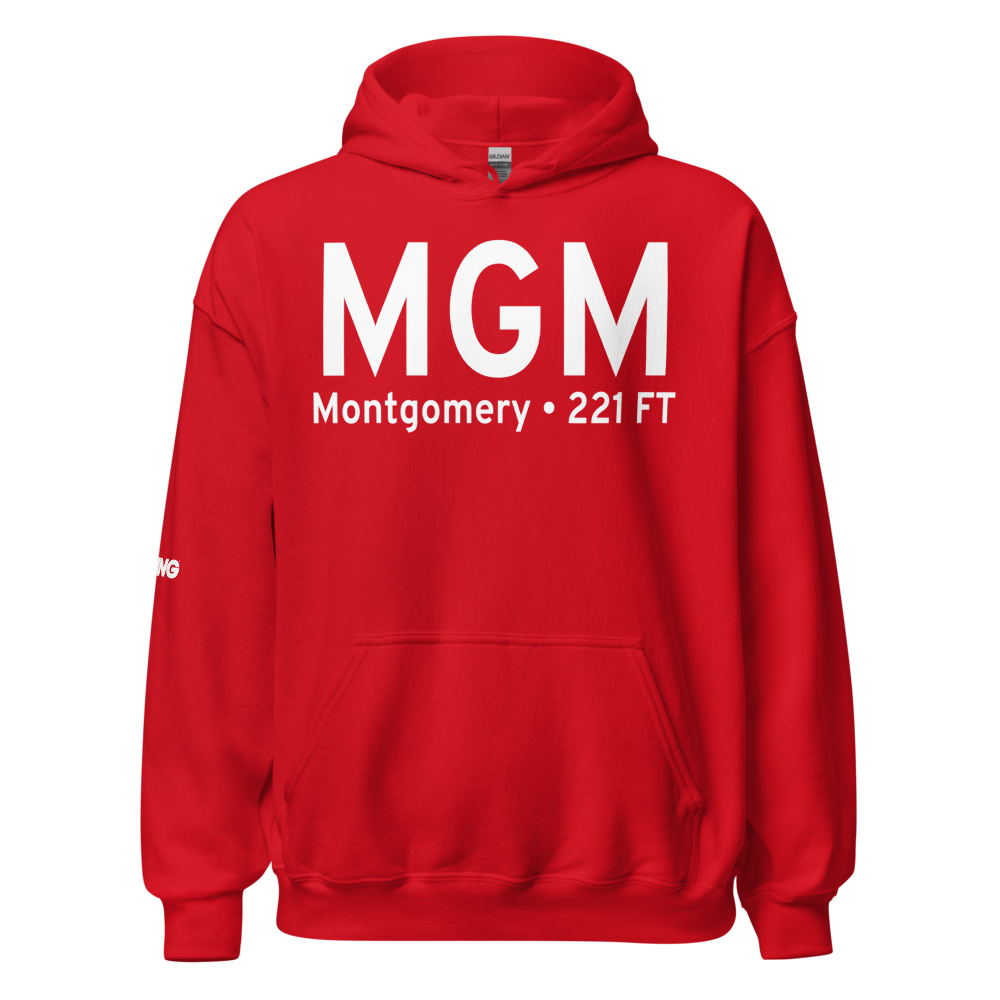 Montgomery (KMGM) Airport Hoodie Sweatshirt 
