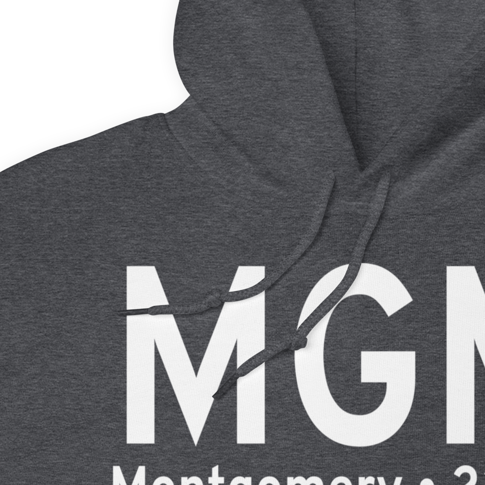 Montgomery (KMGM) Airport Hoodie Sweatshirt 