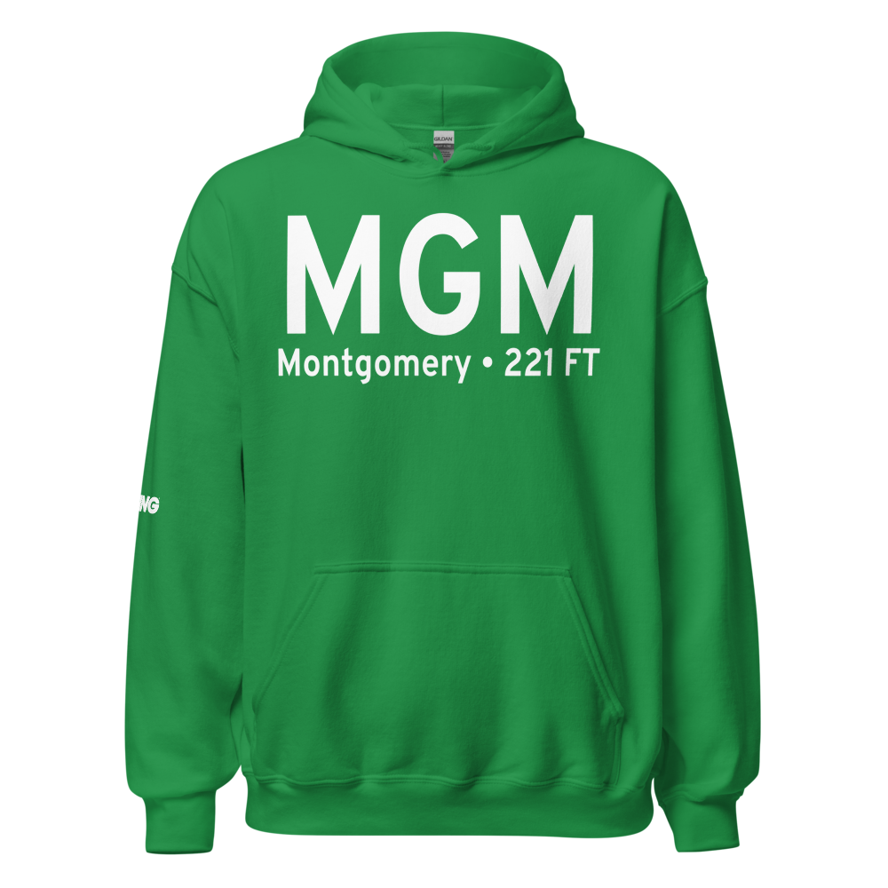 Montgomery (KMGM) Airport Hoodie Sweatshirt 