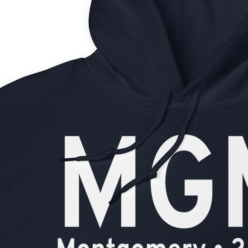 Montgomery (KMGM) Airport Hoodie Sweatshirt 