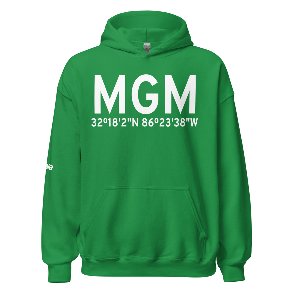 Montgomery (KMGM) Airport Hoodie Sweatshirt 