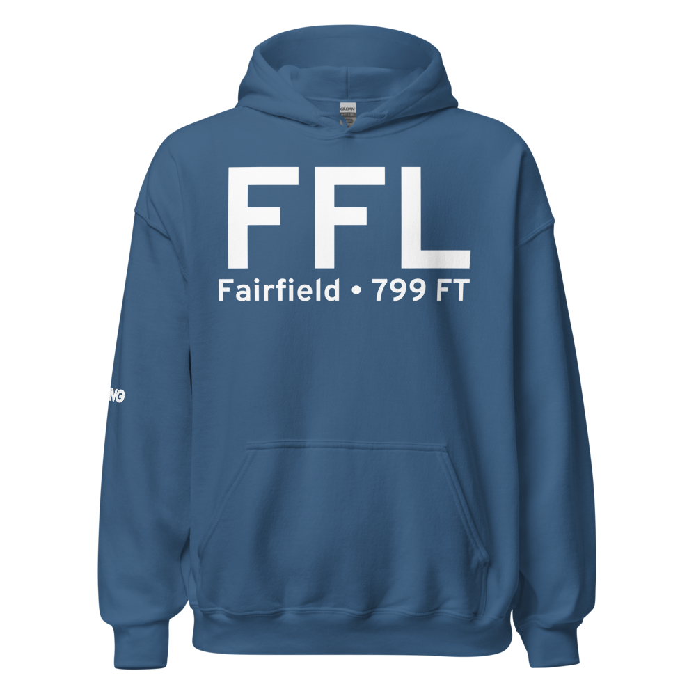 Fairfield (KFFL) Airport Hoodie Sweatshirt 