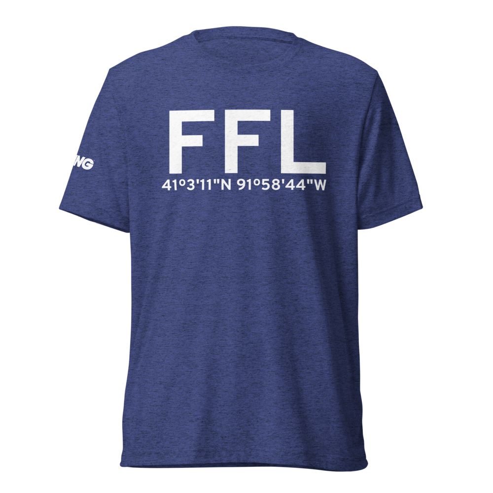 Fairfield (KFFL) Airport Tri-blend T-Shirt 