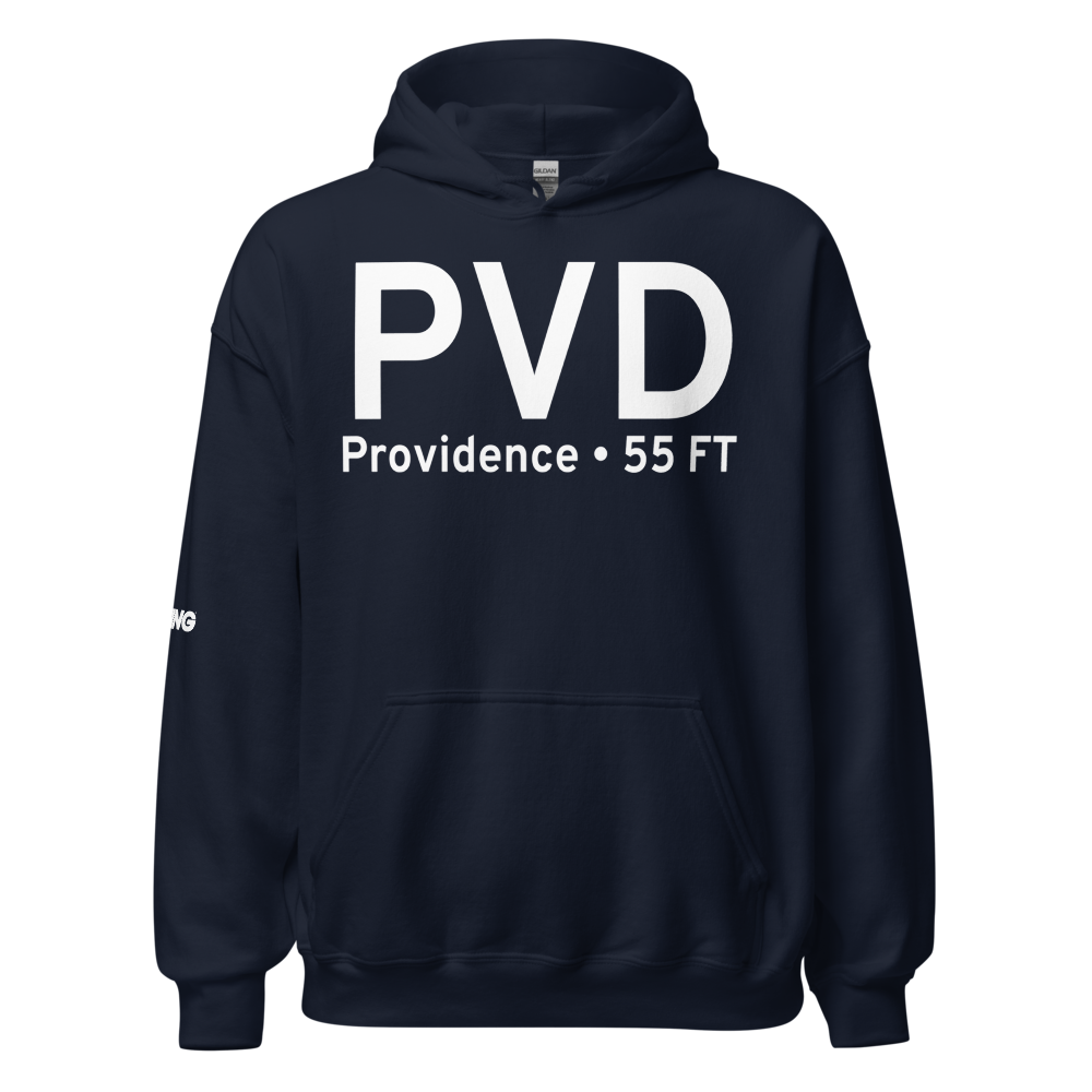 Providence (KPVD) Airport Hoodie Sweatshirt 