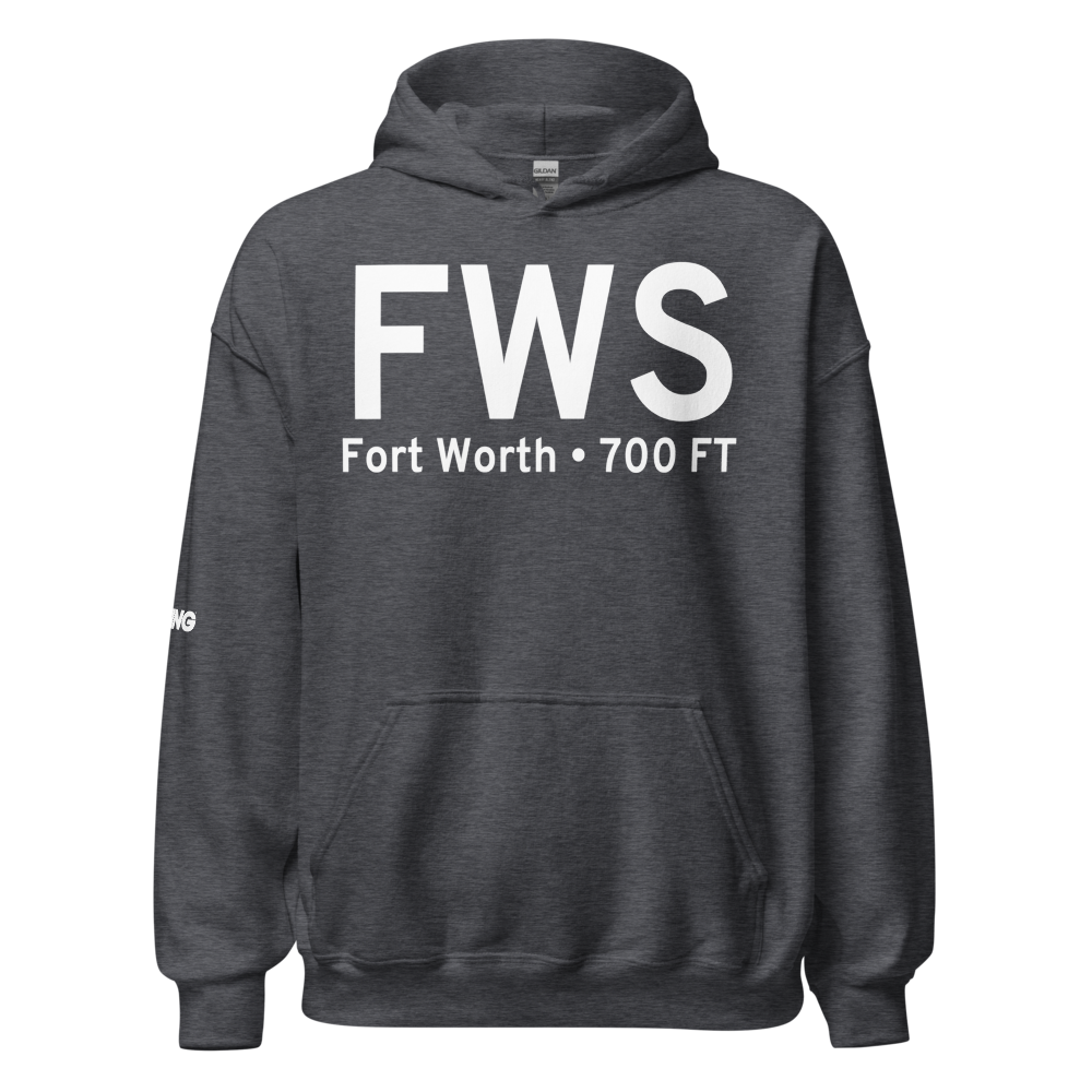 Fort Worth (KFWS) Airport Hoodie Sweatshirt 