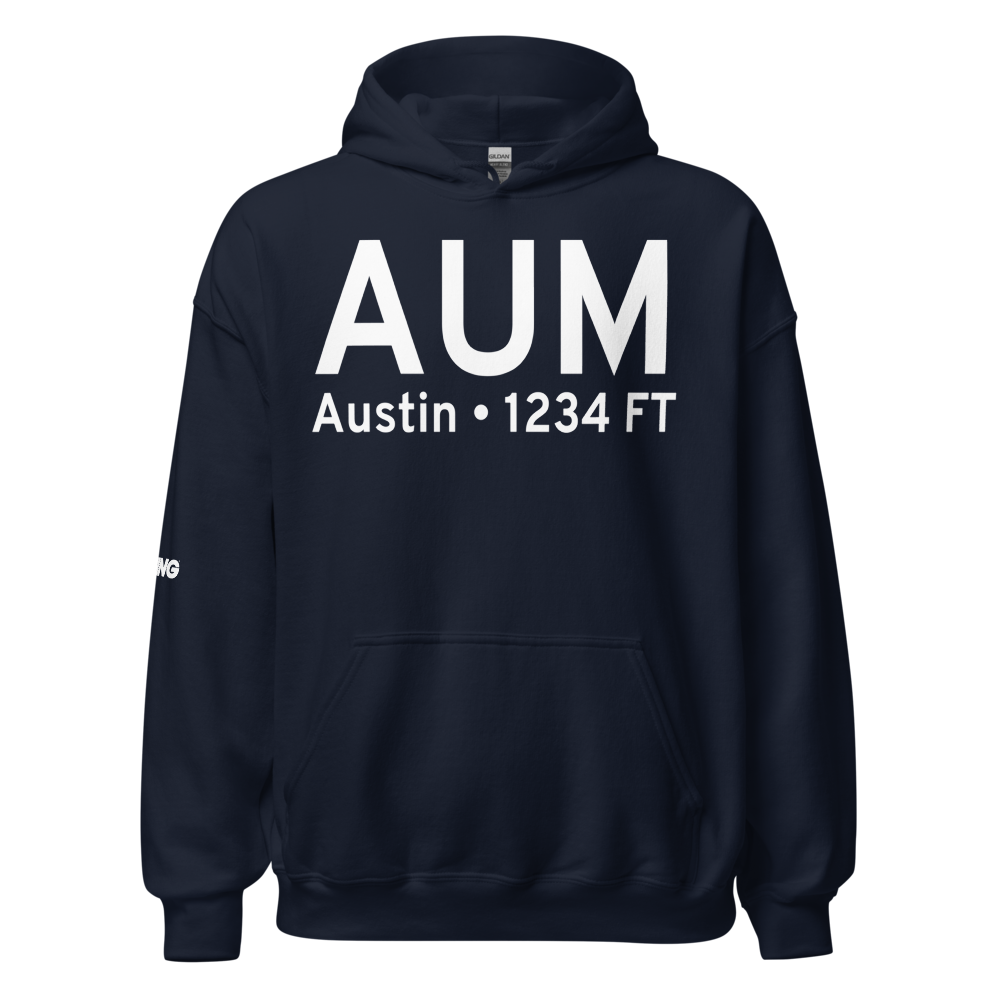 Austin (KAUM) Airport Hoodie Sweatshirt 