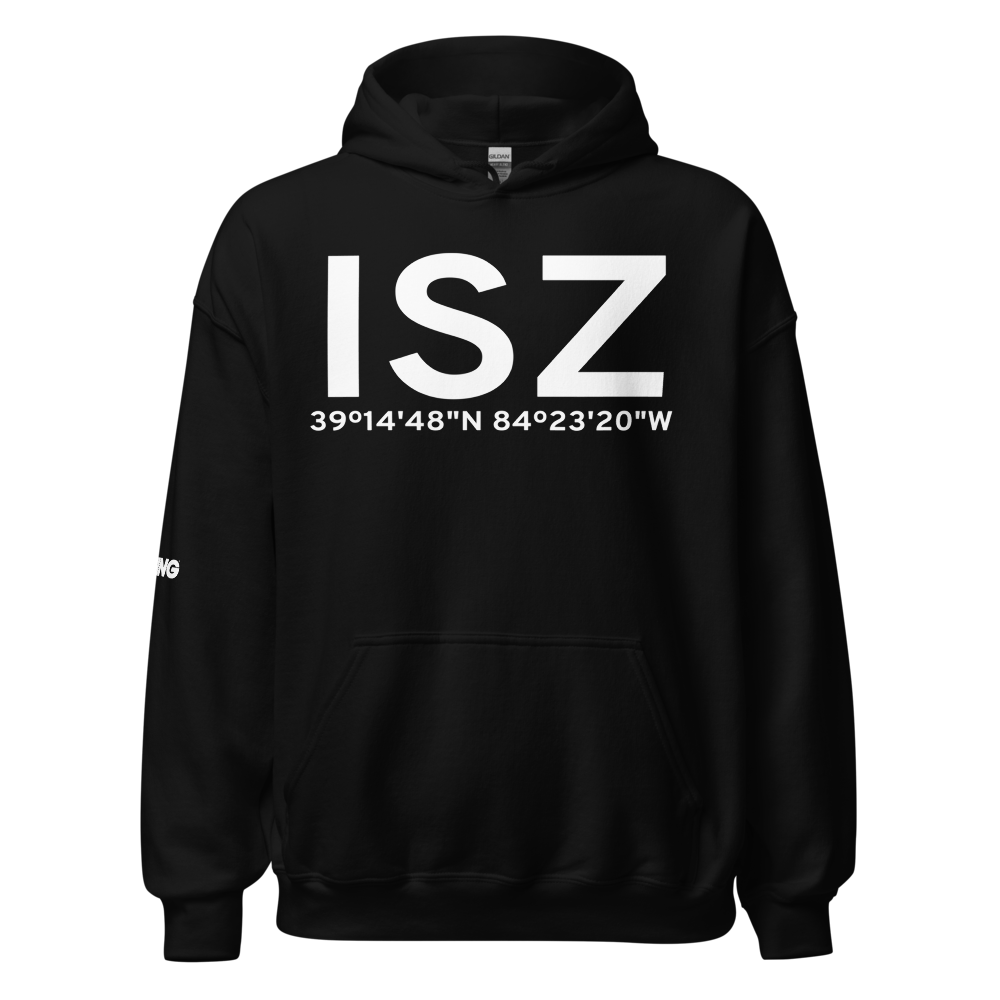 Cincinnati (KISZ) Airport Hoodie Sweatshirt 