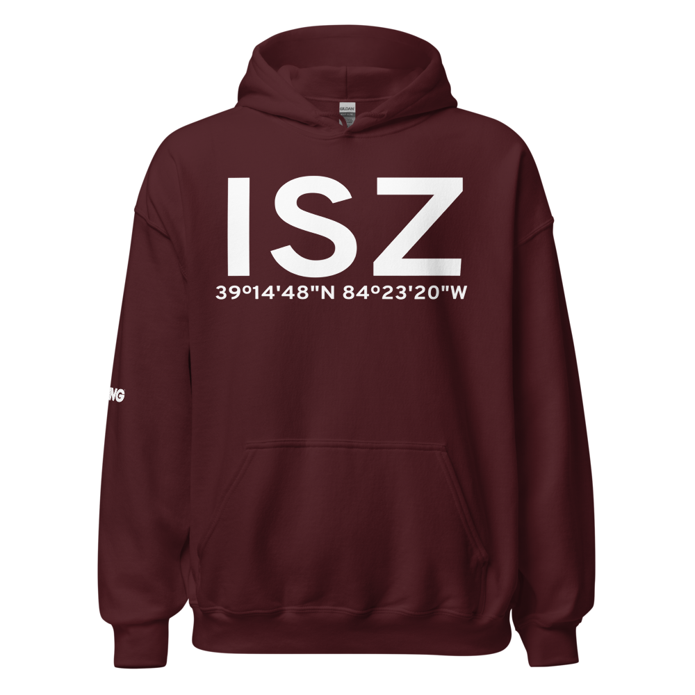Cincinnati (KISZ) Airport Hoodie Sweatshirt 