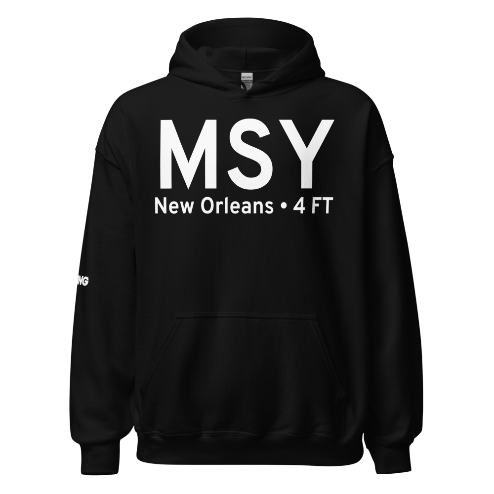 New Orleans (KMSY) Airport Hoodie Sweatshirt 