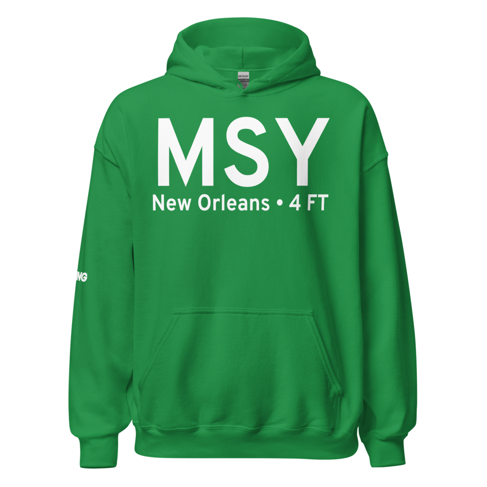 New Orleans (KMSY) Airport Hoodie Sweatshirt 