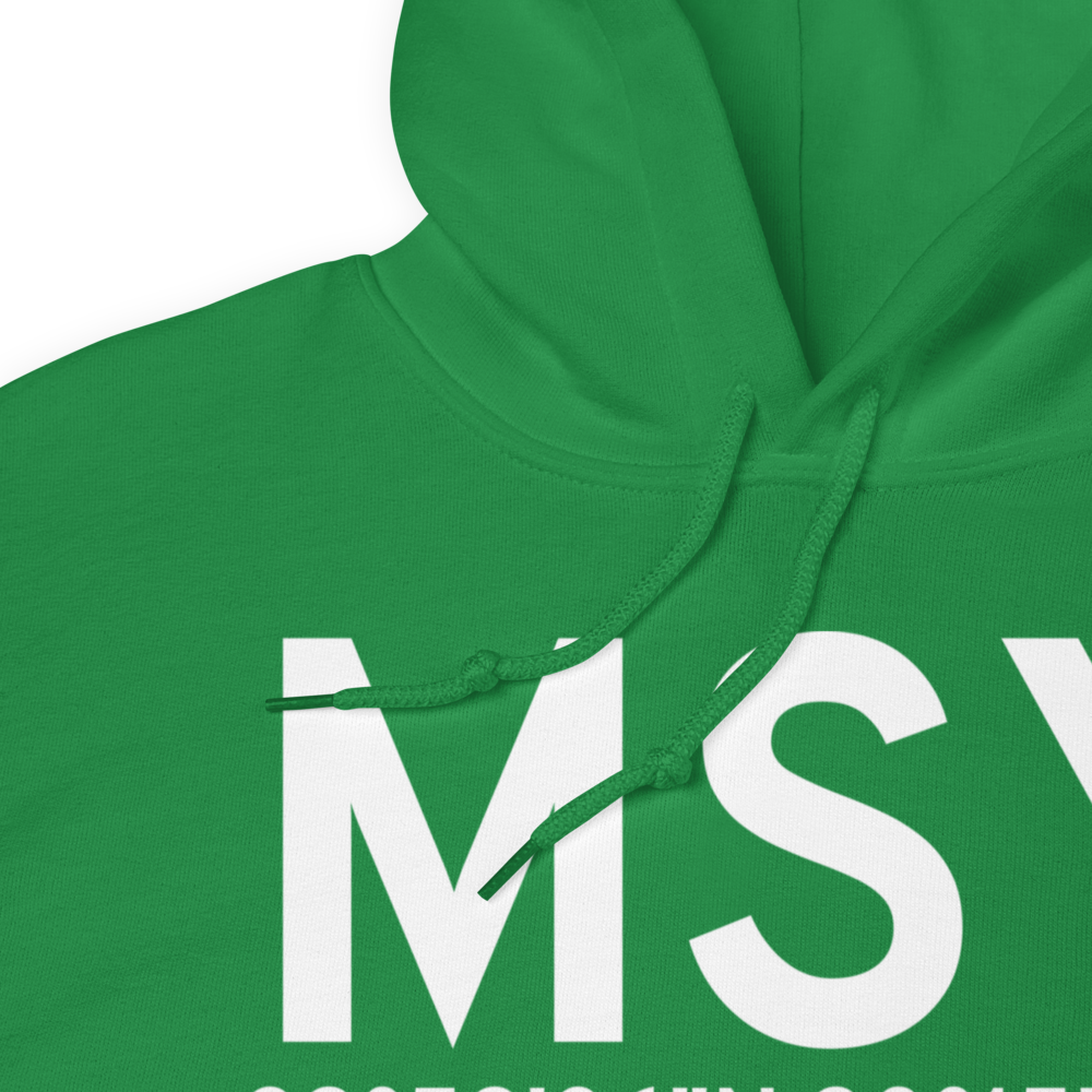 New Orleans (KMSY) Airport Hoodie Sweatshirt 