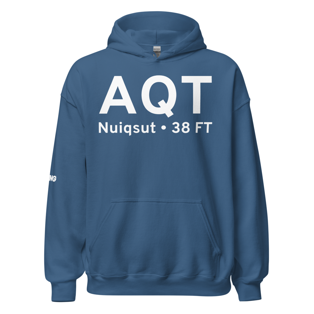 Nuiqsut (PAQT) Airport Hoodie Sweatshirt 