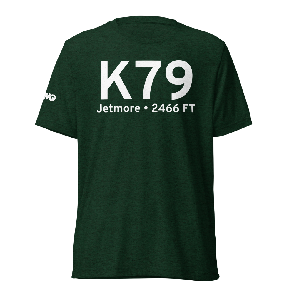 Jetmore (KK79) Airport Tri-blend T-Shirt 
