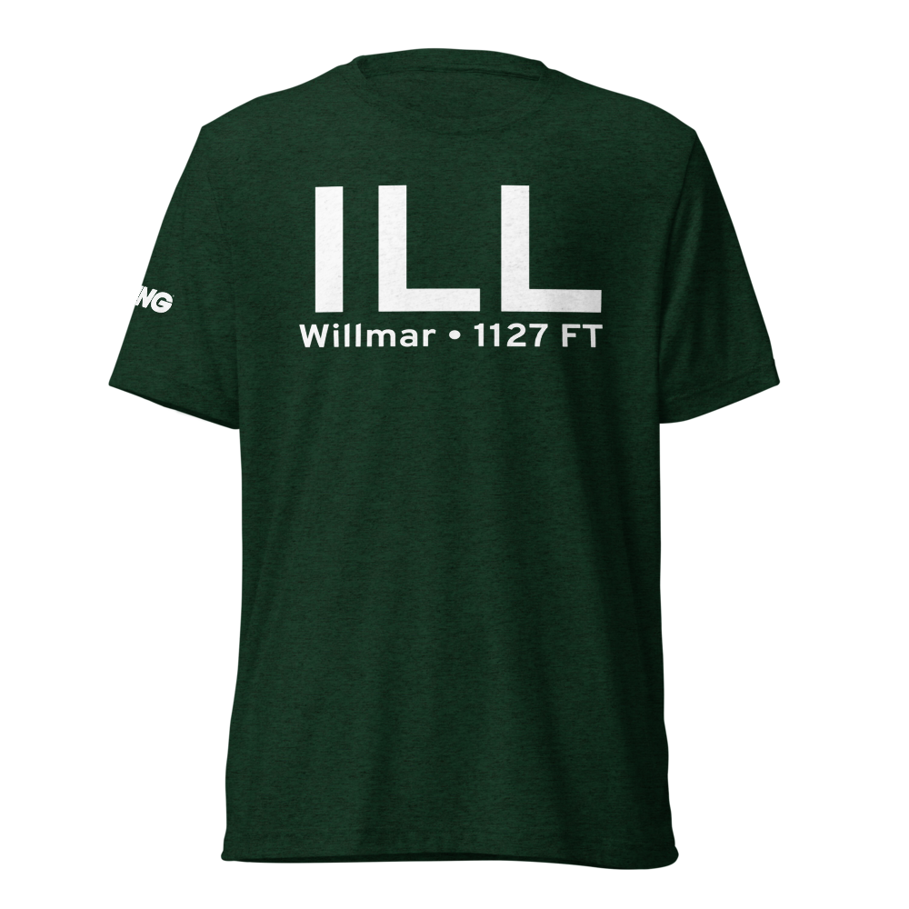 Willmar (KILL) Airport Tri-blend T-Shirt 