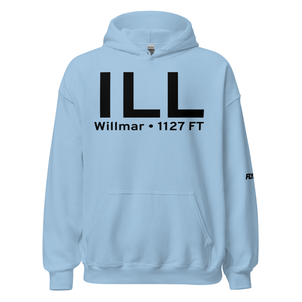 Willmar (KILL) Airport Hoodie Sweatshirt 