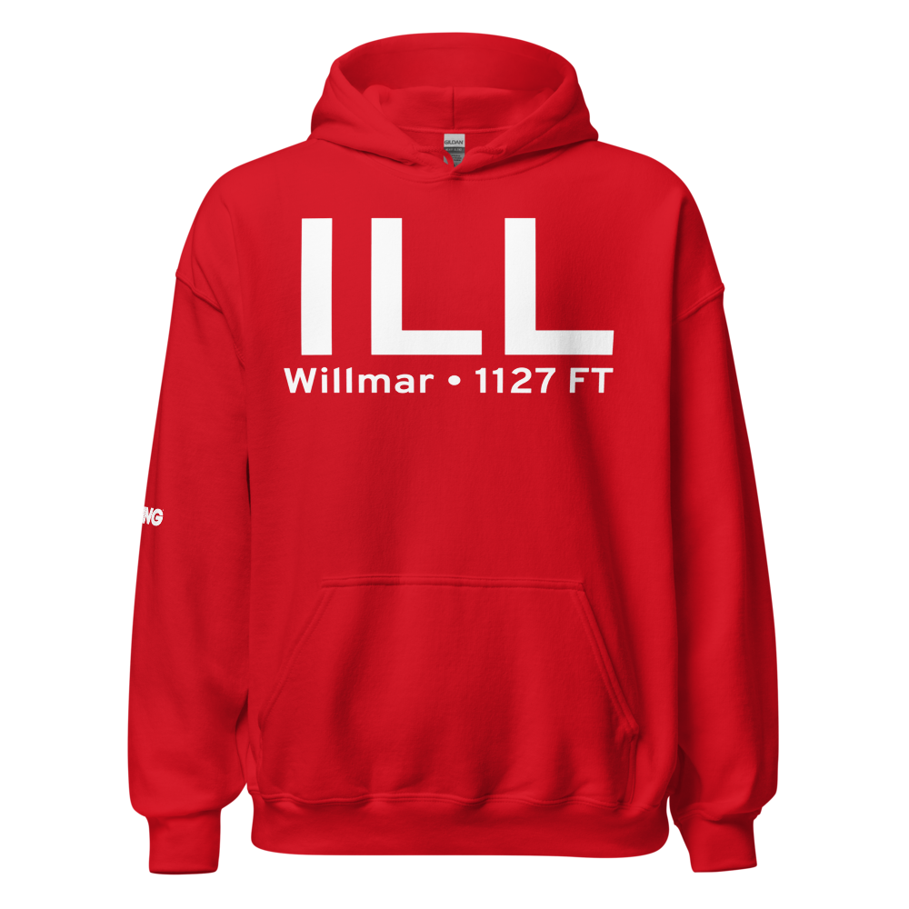 Willmar (KILL) Airport Hoodie Sweatshirt 