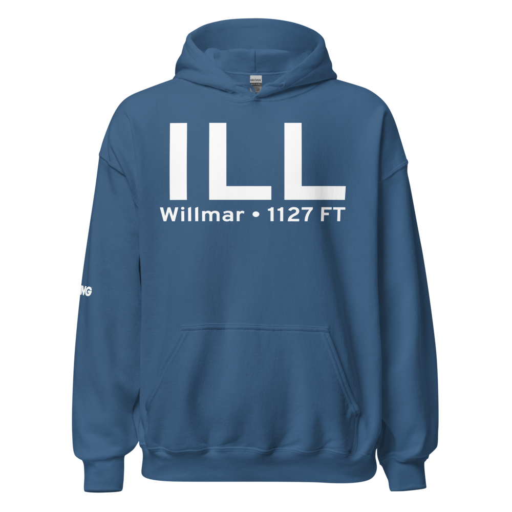 Willmar (KILL) Airport Hoodie Sweatshirt 